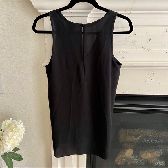 Club Monaco Adee Silk Sleeveless Top Black, Sz XS - Picture 7 of 7